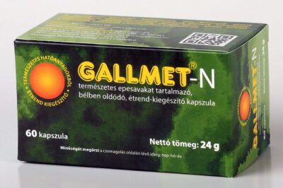 GALLMET-N/60 db természetes epesavakat tartalmazó, bélben oldódó étrend-kiegészítő kapszula