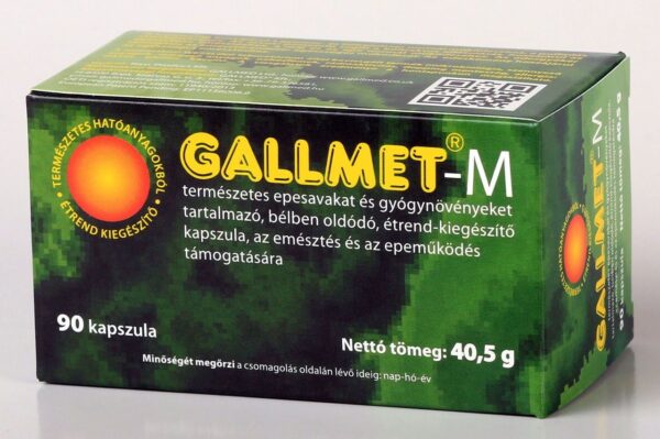 GALLMET-M/90 db epesav és gyógynövény kapszula