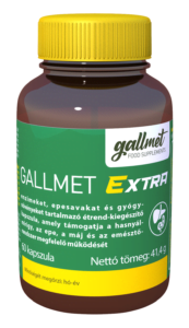 GALLMET-Extra enzimeket, epesavakat és gyógynövényeket tartalmazó, bélben oldódó étrend-kiegészítő kapszula, amely támogatja a hasnyálmirigy, az epe, a máj és az emésztőrendszer megfelelő működését