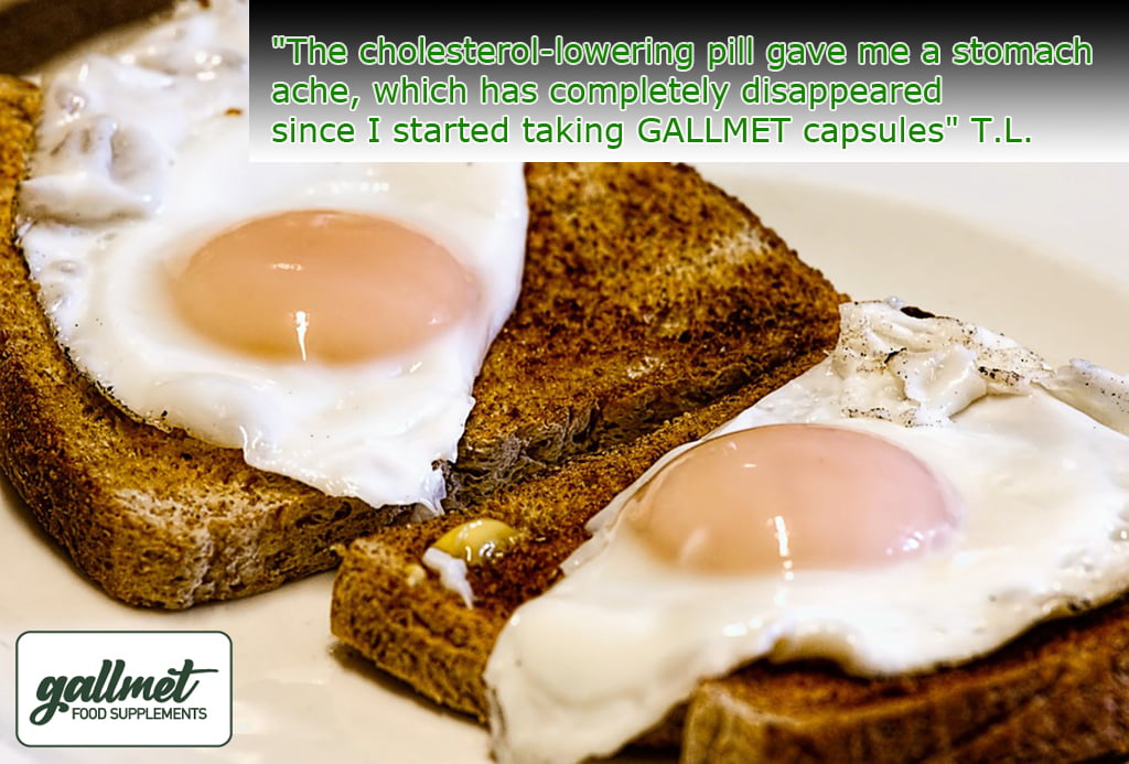 The effect of Gallmet bile acid capsules on cholesterol levels.
