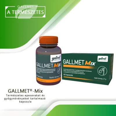 Gallmet Mix - capsule care conțin acizi biliari naturali și plante medicinale