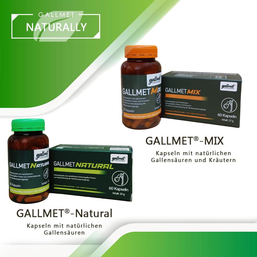 Gallmet-Natural und Mix Kapseln