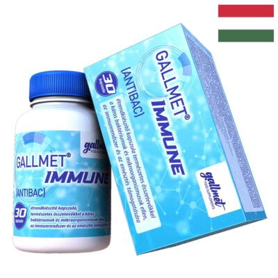 GALLMET-Immune 30 (AntiBac) gyógynövényeket és epesavakat tartalmazó kapszula a káros baktériumok, illetve mikroorganizmusok ellen, az immunrendszer és az emésztés támogatására